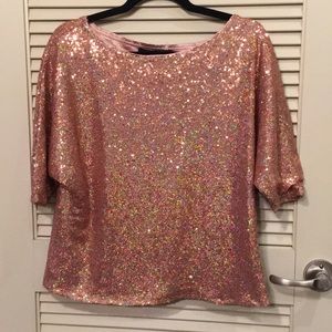 Sugar Lips Gold Sequin top (stitch fix) size XS
